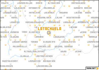 map of La Tachuela