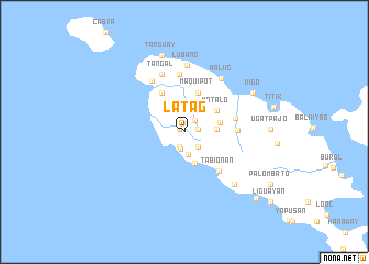 map of Latag