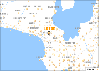 map of Latag