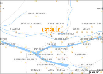 map of La Taille