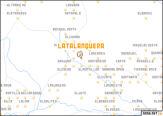 map of La Talanquera