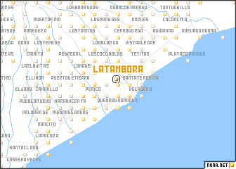 map of La Tambora