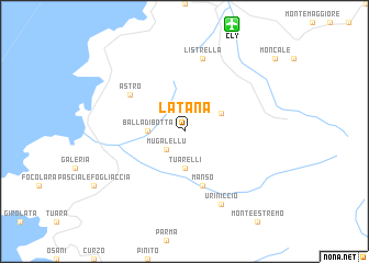 map of La Tana