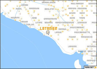 map of Latanier