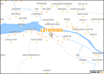 map of La Tanniais