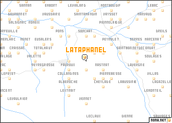 map of La Taphanel