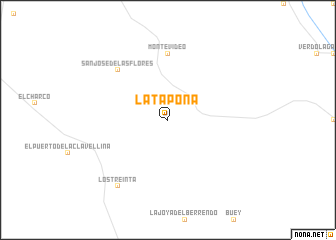 map of La Tapona