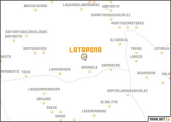 map of La Tapona