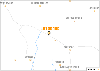 map of La Tapona