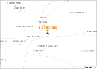 map of La Tapona