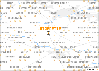 map of La Targette