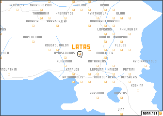 map of Látas