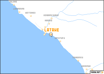 map of Latawe
