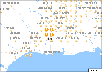 map of La Tea