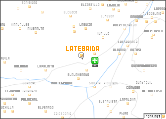 map of La Tebaida