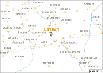 map of La Teja