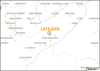 map of La Tejera