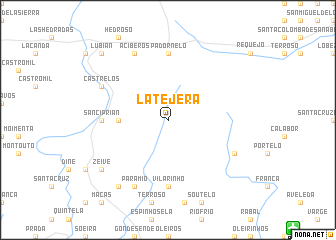 map of La Tejera