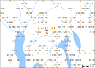 map of Latekofe