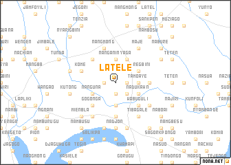 map of Latele