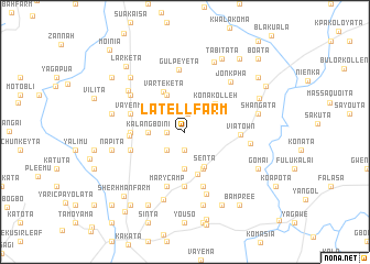 map of Latell Farm