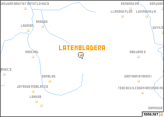 map of La Tembladera