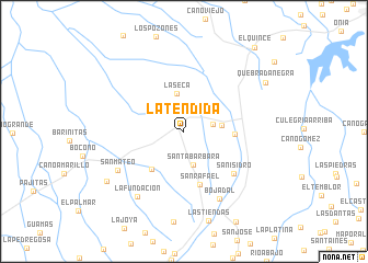 map of La Tendida