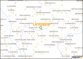 map of La Tenería