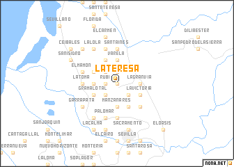 map of La Teresa