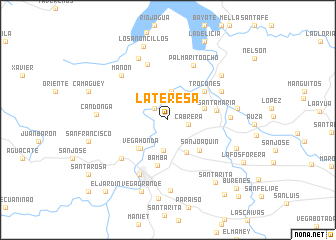 map of La Teresa