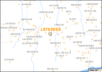 map of La Teresa