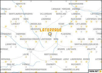 map of La Terrade