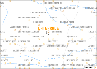 map of La Terrade