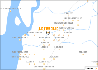 map of La Tesalia