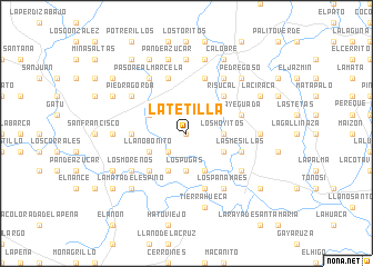 map of La Tetilla