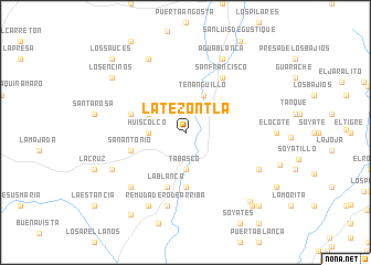 map of La Tezontla