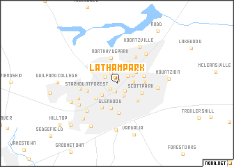 map of Latham Park