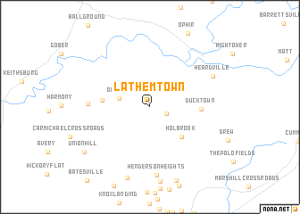 map of Lathemtown