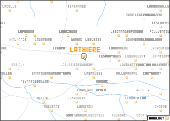 map of Lathière
