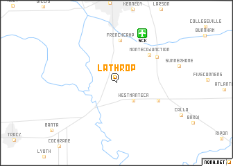 map of Lathrop