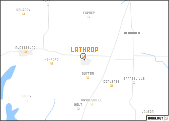 map of Lathrop