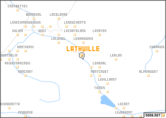 map of La Thuille