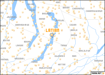 map of Lātiān