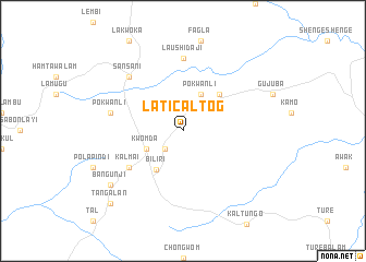 map of Laticaltog