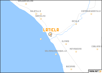 map of La Ticla