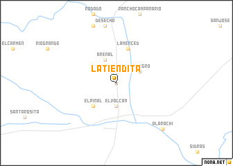 map of La Tiendita