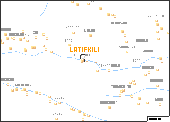 map of Latīf Kili