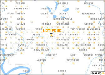 map of Latifpur