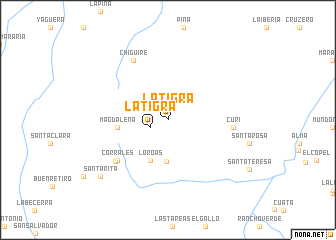 map of La Tigra