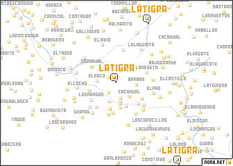 map of La Tigra